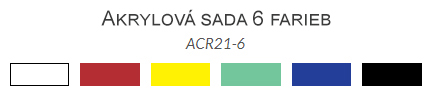 Sada akrylových farieb Royal Langnickel 6ks 21ml